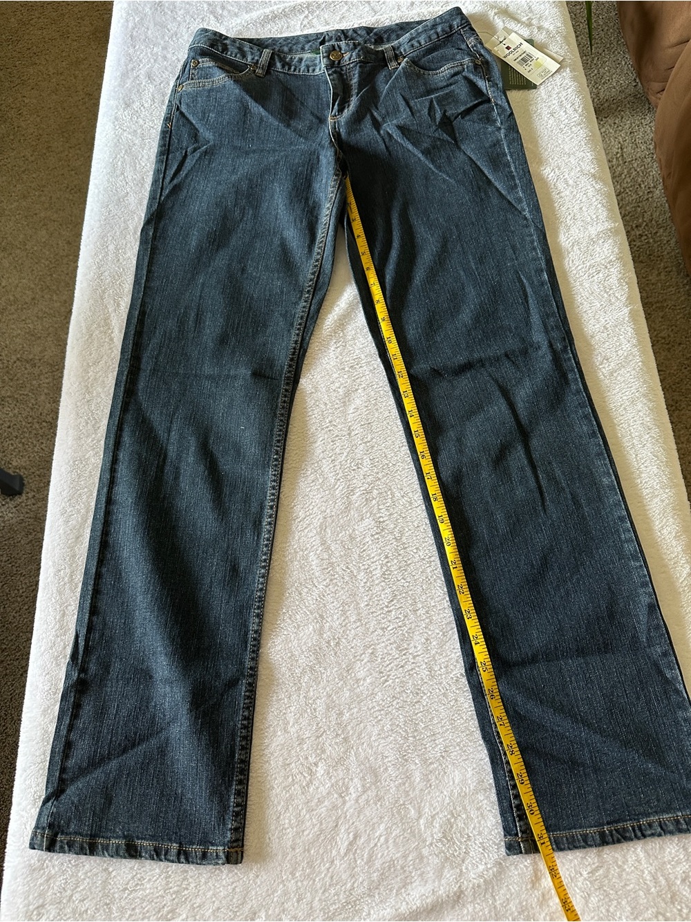 Woolrich womens Dark Indigo Straight Jeans